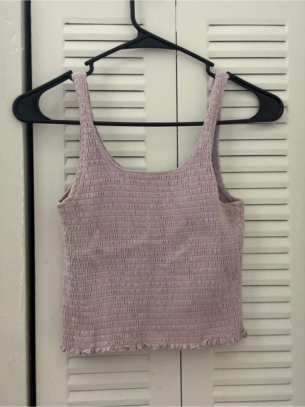 Hollister Lavender Smocked Tank Top